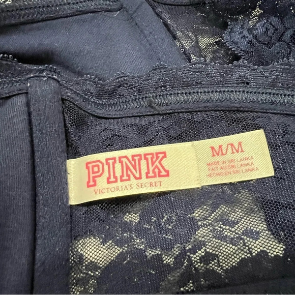 Victoria’s Secret Pink size Medium lace bandeau bralette blue - Picture 3 of 8